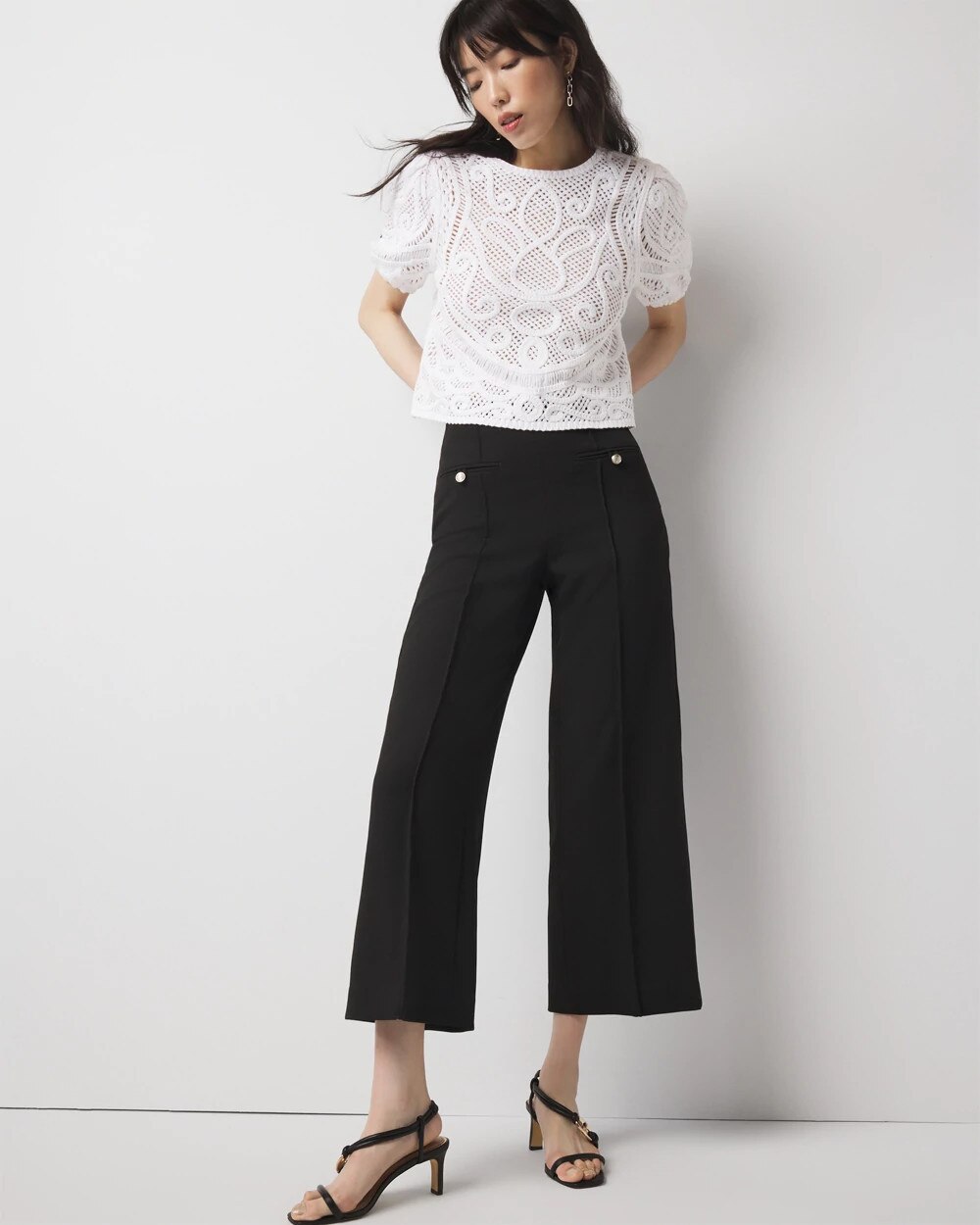 Y’s cropped wid pants Y's cropped wid pants Pull-On Wide Leg Crop Pant